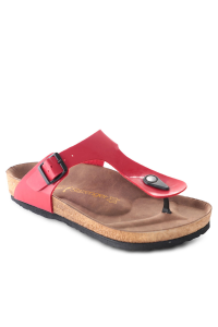 Slazenger LUKE Женские Красные Лакированные Сандалии с Переплетенными Лямками