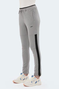 Slazenger OXFORD I Женские спортивные брюки с карманами серые slim fit.