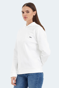 Slazenger KATHY IN Женская белая толстовка с капюшоном.