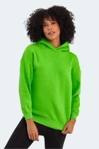 Свитшот с капюшоном Slazenger KAVEH IN Oversize для женщин, цвет мятный.