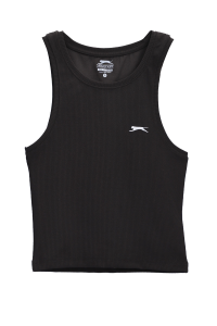 Slazenger KAIDENA IN Женская узкая фитнес безрукавка черного цвета.