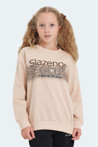 Slazenger LAST унисекс детский свитшот цвета камел - 27