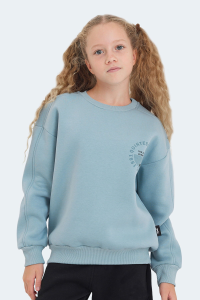 Slazenger LONE Унисекс детский голубой свитер - 27