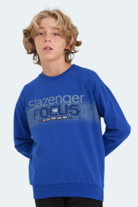 Свитшот Slazenger LAST унисекс для детей, электрически синий - 27.