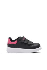 Slazenger LOVE I Кроссовки для девочек на липучках черные / фуксия – 220.