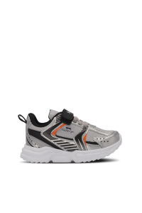 Slazenger KENDALL унисекс детская обувь на липучках серого/черного цвета - 222.