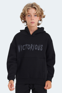 Slazenger LEXUS унисекс детский худи с карманом черного цвета - 20