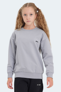 Свитшот Slazenger LUPPA IN унисекс для детей, каменно-серого цвета - 20