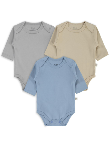 Детская базовая трикотажная футболка с кнопками для детей от 0 до 36 месяцев - коричневая - 4