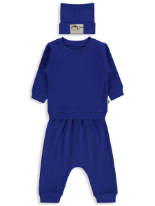 Комплект Baby Bereli из 3 предметов для малышей в возрасте 6-18 месяцев - синий - 3.