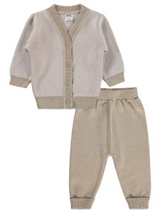 Комбинезон для малыша с капюшоном 6-18 месяцев - бежевый - 3