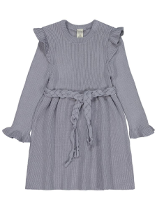 Детское трикотажное платье Beybek для детей 12-36 месяцев - голубое - 10