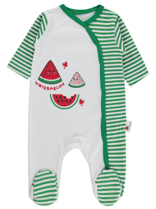 Нова Бэби Комбинезон с запахом арбуза Овальный 1-6 месяцев - Цвет слоновой кости - 9