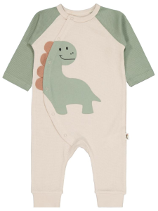 Бебе-дивозор с принтом, комбинезон на 6-18 месяцев - бежевый - 9