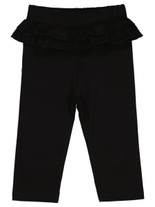 Малышевые леггинсы с рюшей, 6-18 месяцев, черные - 14