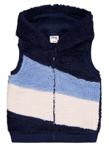 Детская жилетка Baby Kuzu, размер 6-18 месяцев, цвет - темно-синий - 5.