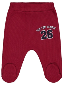 Малыш 26 Базкılı 1-9 месяцев Трикотажные штанишки для малышей - Бордовый - 2