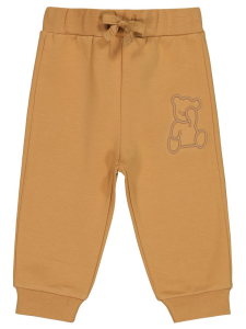 Брюки для малышей с принтом Teddy для возраста 6-18 месяцев - горчичного цвета - 2