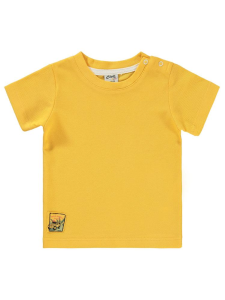 Футболка Baby Basic с этикеткой для детей от 6 до 18 месяцев - Горчица - 16
