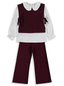 Девочки Сорваны 10-13 лет Комплект - Бордо - 24
