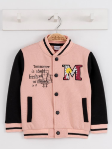 Куртка Bizizo Kız College для девочек 2-5 лет - Пудровая - 25