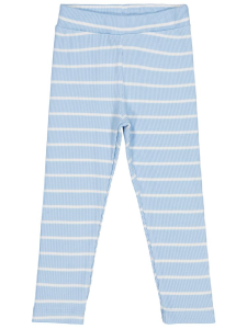 Детские леггинсы для девочек в полоску 2-5 лет - голубые - 29