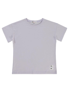 Девочки Базовая футболка 6-9 лет - Лаванда - 311