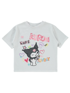 Kuromi футболка для детей 2-5 лет - белая - 31