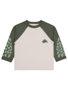 Мальчики Свитшот с принтом динозавра на 2-5 лет - Бежевый - 32