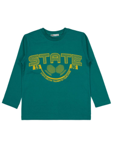 Boys State Baskılı 6-9 Yaş Sweatshirt - Yeşil - 32