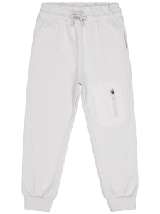 Мужские брюки спортивные с микрорисунком для возраста 10-13 лет - серые - 34 размер.