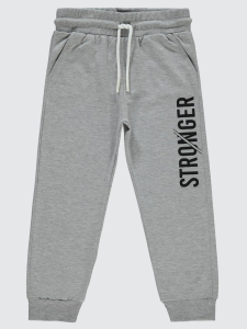 Мужские базовые спортивные штаны для мальчиков 10-13 лет - серые - 34 размер.