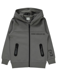 Пуловер с карманами Pierre Cardin, для детей 6-9 лет - серый - 36 размер.