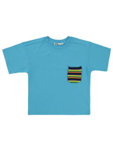 Мальчики Мохаве С принтом футболка 2-5 лет - голубая - 40