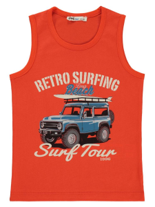 Мальчики Ретро Футболка с принтом Sufrın для 2-5 лет - Красная - 40