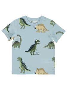 Мальчики Футболка с динозаврами для возраста 2-5 лет - Синяя - 40