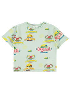 Майка Boys Farm Empirme Oversize для мальчиков 6-9 лет - Зеленая - 40 размер.