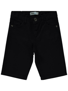 Мальчики Базовые 5 Карманов 6-9 лет Капри - Черные - 42