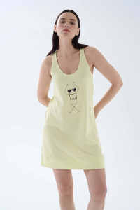 Женская ночная рубашка 70197GCL YSL зеленая - 5.