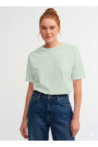 Dilvin 3683 Basic T-Shirt-A.Çağla