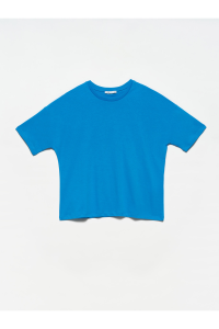 Dilvin 3683 Bisiklet Yaka Basic T-shirt-saks