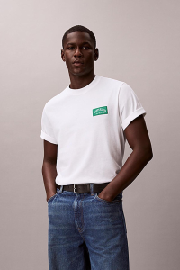 Calvin Klein Jeans мужская футболка LV04RF294G белая - 20