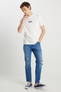 Wrangler Regular Fit с круглым вырезом с коротким рукавом мужская футболка W2510527102 кремовая - 20