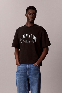 Calvin Klein Jeans мужская футболка LV04RF229G черная - 20