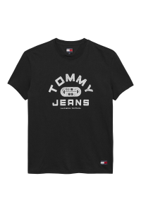 Tommy Jeans мужская футболка DM0DM22551 черная - 20