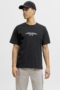 Jack&Jones с круглым вырезом Relaxed Fit с коротким рукавом мужская футболка 12292555 BLACK черная - 20