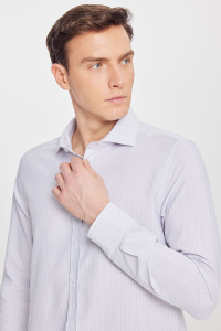 Altınyıldız Classics Tailored slim fit мужская Altınyıldız рубашка ACE201262091 бежевая/красная/черная - 21