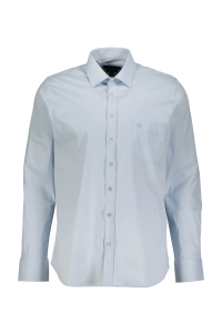 Finesuits regular fit однотонная воротник мужская Basic рубашка 2522103002 DZSTLCR светло-синяя - 21