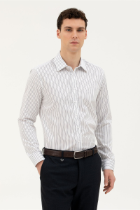 Pierre Cardin slim fit мужская рубашка 1836769 темно-синяя - 21