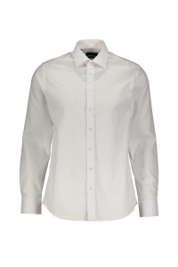 Finesuits slim fit с длинным рукавом однотонная воротник мужская non iron однотонная хлопковая рубашка 2512103106 NONS белая - 21
